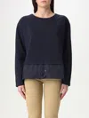 Fay Panelled Sweatshirt In Navy