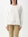 Fay Panelled Sweatshirt In White