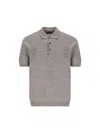 Fay Short-sleeved Polo Shirt In Brown