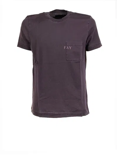 Fay T-shirt Dark Brown