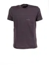 Fay T-shirt Dark Brown In Purple