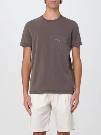 Fay T-shirt  Men Color Brown