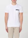 Fay White T-shirt With Pocket In Multi