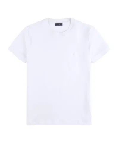 Fay T-shirt In Stretch Piquet In White