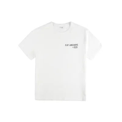 FAY T-SHIRT MAN FAY - T-SHIRT IN JERSEY - FAY ARCHIVE - WHITE