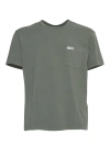 Fay Green Military T-shirt In Beige