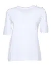Fay White Crew-neck T-shirt In Bianco