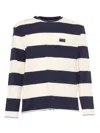Fay Striped Archive T-shirt In Multicolor