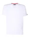 Fay Blue Tag T-shirt In White