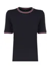 FAY T-SHIRT WITH CONTRASTING EDGES