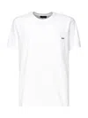 Fay T-shirt With Embroidered Logo In White