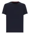 Fay T-shirt With Logo Embroidery In Blue