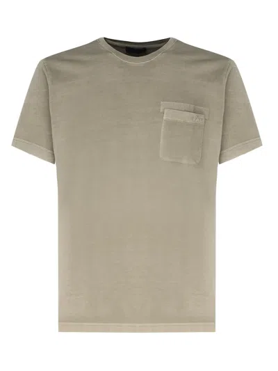 Fay T-shirt With Pocket In Beige