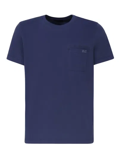 Fay T-shirt With Pocket In Blu