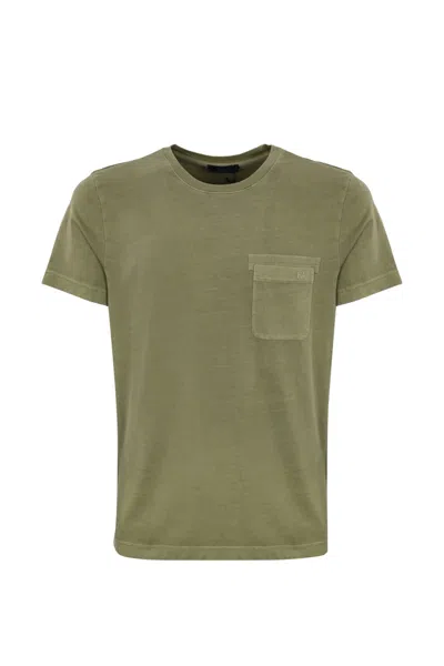 Fay T-shirt With Pocket In Verde