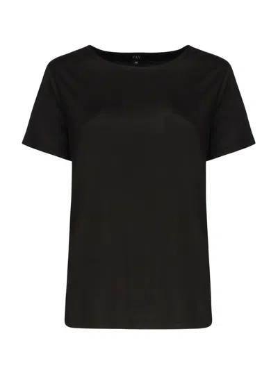 Fay Black Jersey T Shirt