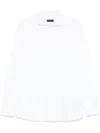 Fay Long-sleeve White Jersey Shirt With Embroidered Logo In White