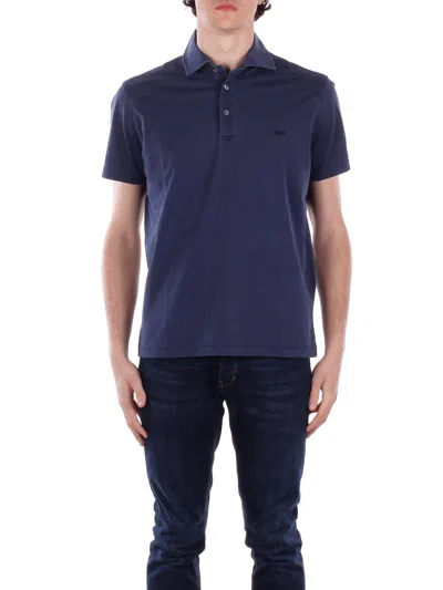 Fay T-shirts And Polos In Baltic Scuro Blu