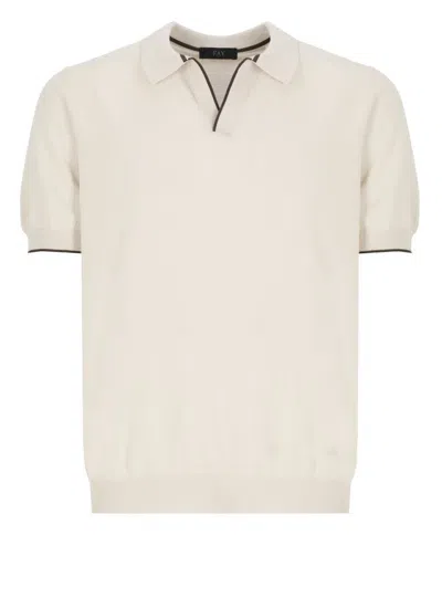 Fay T-shirts And Polos In Beige