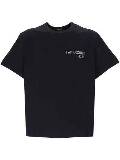 Fay T-shirts And Polos In Black