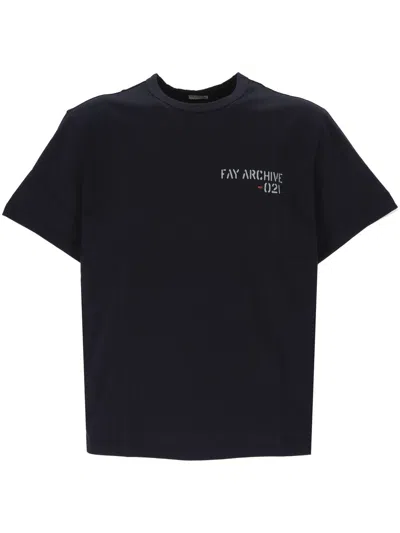 Fay T-shirts And Polos In Black