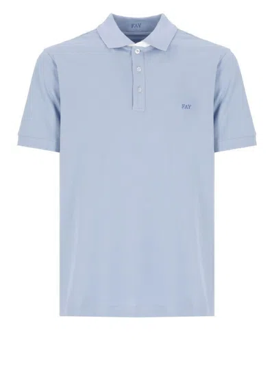Fay T-shirts And Polos In Blue