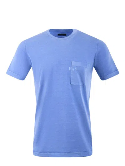 Fay T-shirts And Polos In Blue
