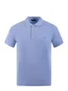 Fay Polo Db Collar Piquet In Blue