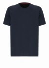 Fay T-shirt With Logo Embroidery In Blue