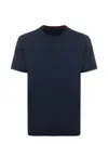 Fay T-shirt With Logo Embroidery In Blue