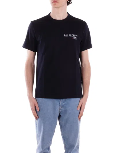 Fay T-shirts And Polos Blue In Blu Blu E Verdi