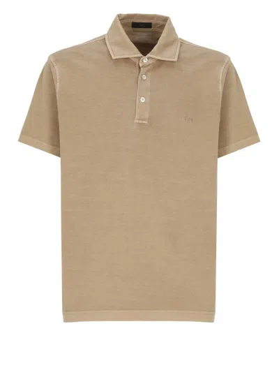 Fay T-shirts And Polos In Brown