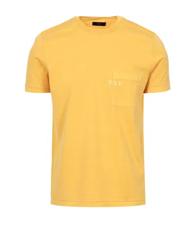 FAY FAY T SHIRTS AND POLOS DARK YELLOW