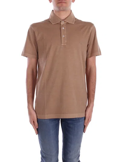 Fay T-shirts And Polos In Deserto Chiaro Beige