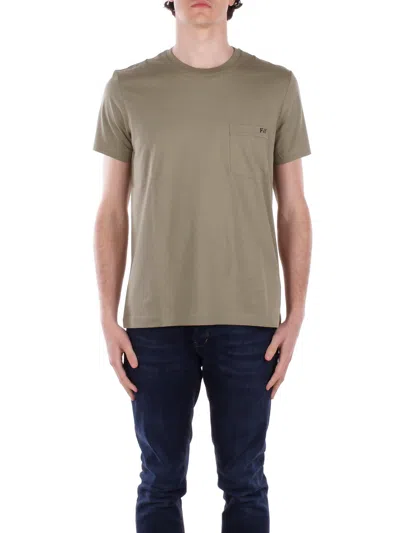 Fay T-shirts And Polos Green In Verde Blu E Verdi