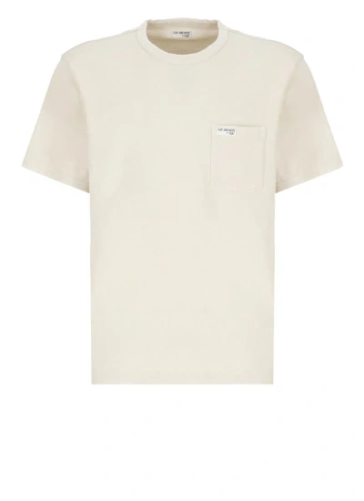 Fay Logoed T-shirt In Ivory