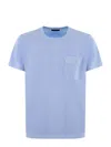 Fay T-shirt With Pocket In Blue