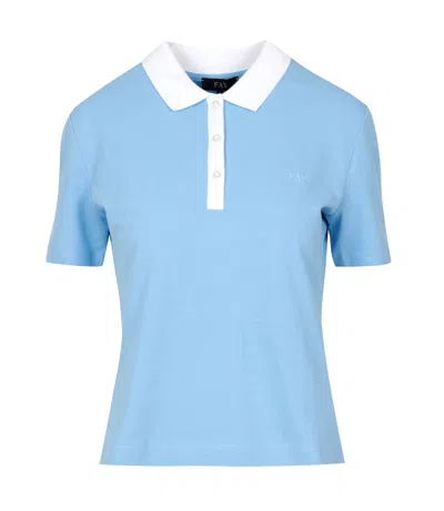 Fay T Shirts And Polos Light Blue+white