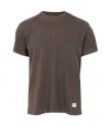 Fay Brown Solid Crew Neck T-shirt In Brown