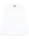 Fay Long-sleeve White Jersey Shirt With Embroidered Logo In White