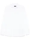 Fay Long-sleeve White Jersey Shirt With Embroidered Logo In White