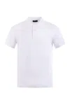 Fay Bicolor Db Collar Polo In White