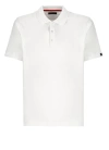 Fay Short-sleeved Polo Shirt In Cotton Jersey In White