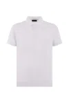 Fay Bicolor Db Collar Polo In White