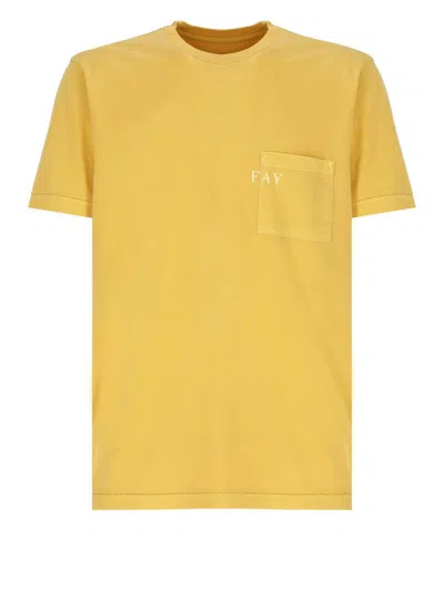 Fay T-shirts And Polos Dark Yellow