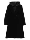 Fay Double Front Coat In Wool And Cashmere In Black