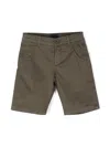 Fay Tailored Cotton Shorts In Green