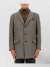 Fay Tailored Driving Coat Featuring Pockets In Gray
