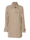 Fay Virginia Morning Gancio Coat In Brown