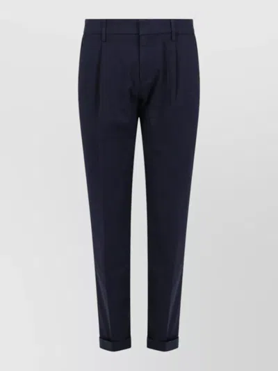 Fay Tailored Pants Belt Loops And Pockets In Blue